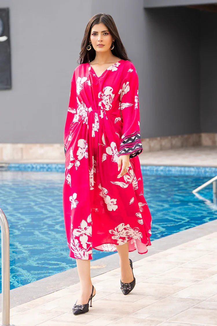 Picture of Ellena - Printed Ladies Maxi Dress - Available at Raja Sahib