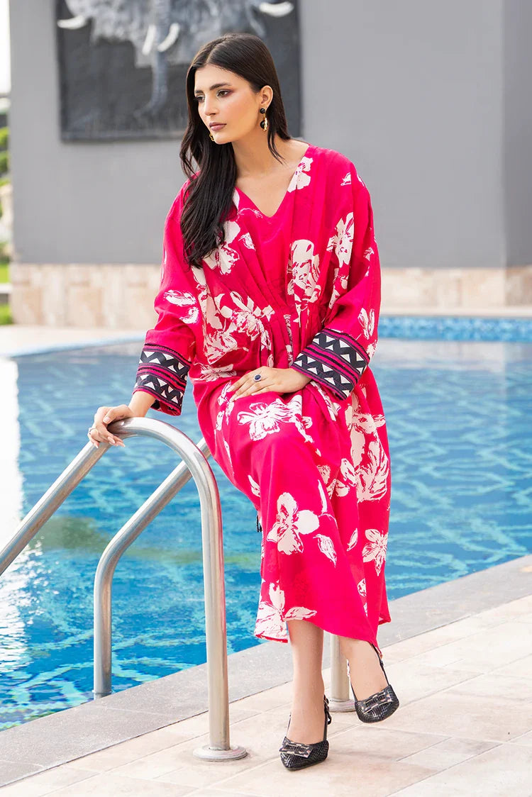 Picture of Ellena - Printed Ladies Maxi Dress - Available at Raja Sahib