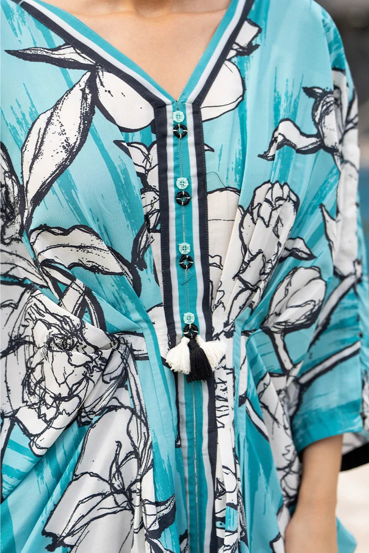 Picture of Ellena - Printed Ladies Maxi Dress - Available at Raja Sahib