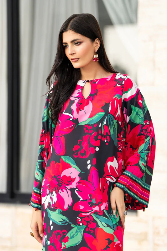 Picture of Ellena - Printed Ladies Maxi Dress - Available at Raja Sahib