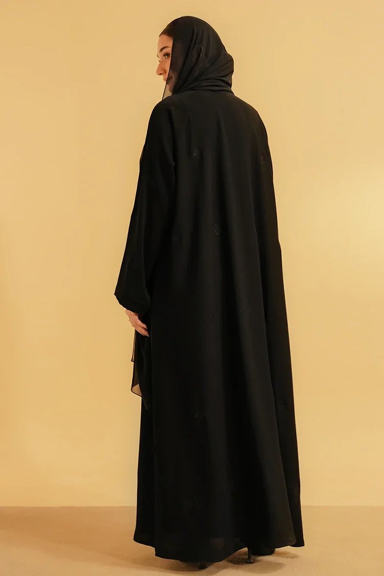 Picture of Divinely Crafted - Embroidered Abaya - Black - Available at Raja Sahib