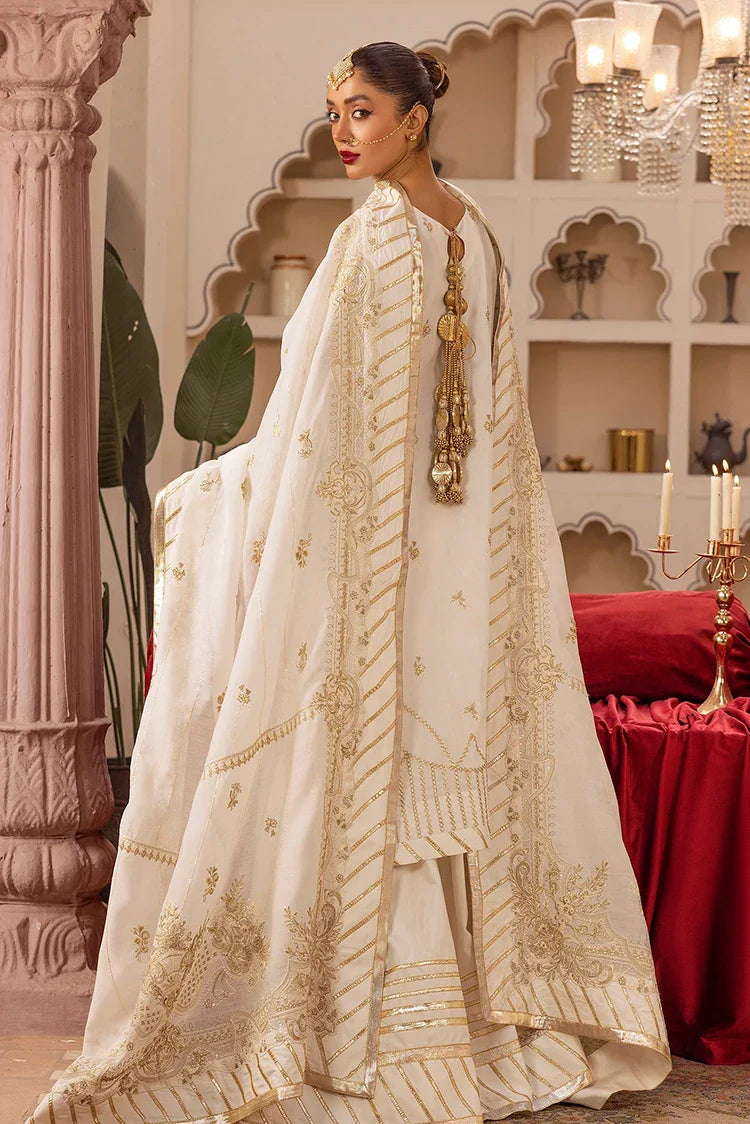 Picture of Tessa - Gul e Tar - Masakli (D-03 White) - Available at Raja Sahib