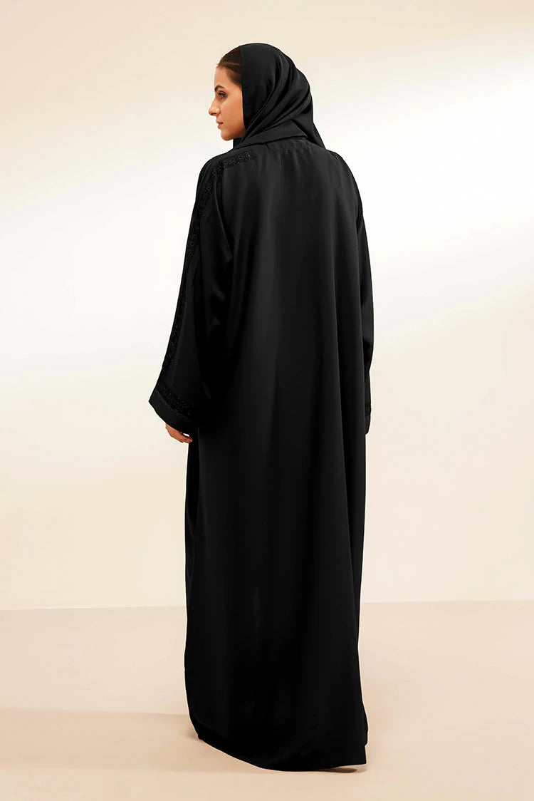 Picture of Divinely Crafted - Layali Abaya Set - Buttoned Up - Available at Raja Sahib