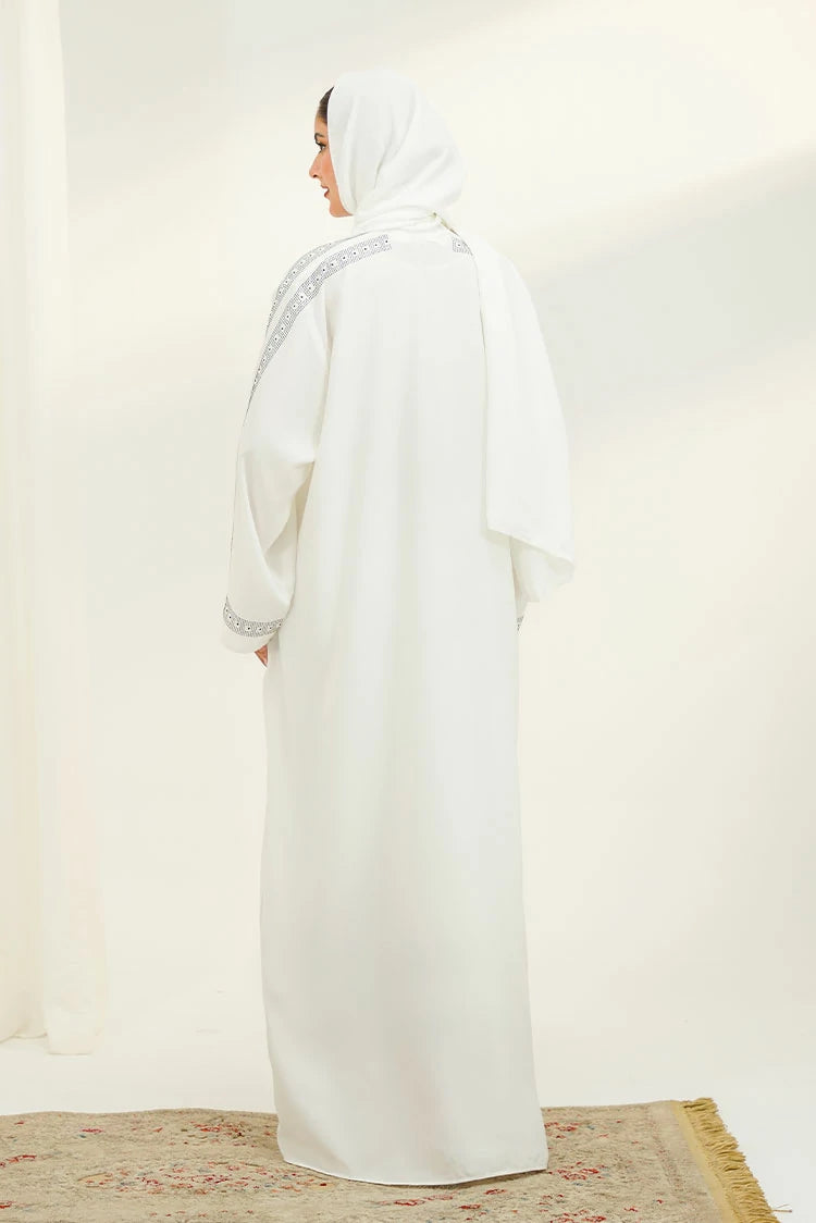 Picture of Divinely Crafted - Noor Abaya Set - Buttoned Up - Available at Raja Sahib