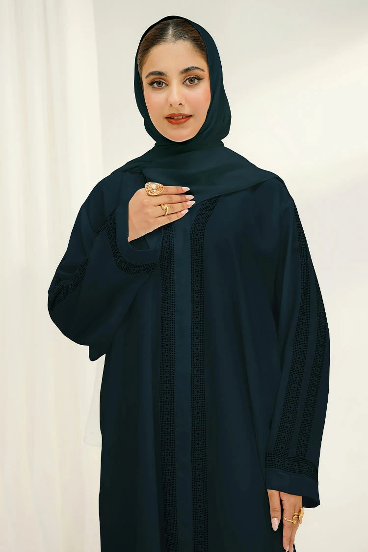 Picture of Divinely Crafted - Fajr Abaya Set - Buttoned Up - Available at Raja Sahib