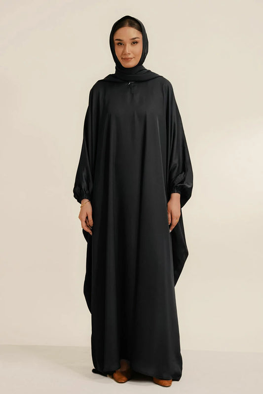 Picture of Divinely Crafted - Ehsas Abaya Set - Solid - Available at Raja Sahib