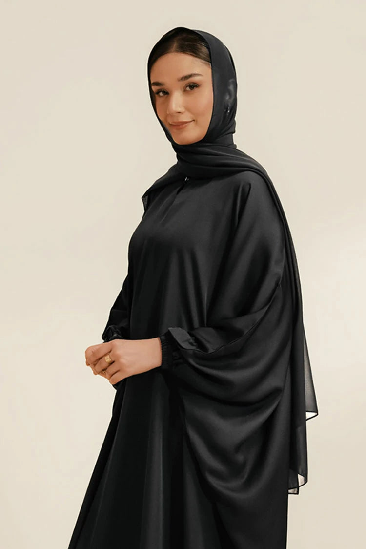 Picture of Divinely Crafted - Ehsas Abaya Set - Solid - Available at Raja Sahib
