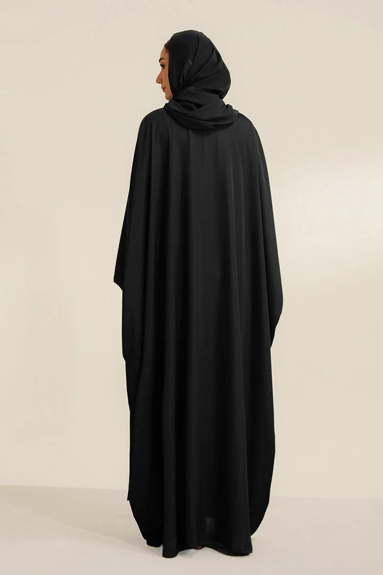 Picture of Divinely Crafted - Ehsas Abaya Set - Solid - Available at Raja Sahib