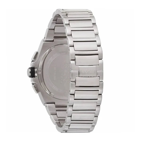 Picture of Hugo Boss Supernova Silver Stainless Steel Black Dial Chronograph Quartz Watch For Gents - 1513359 - Available at Raja Sahib
