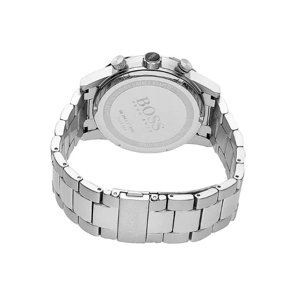 Picture of Hugo Boss Rafale Silver Stainless Steel Blue Dial Chronograph Quartz Watch For Gents - 1513510 - Available at Raja Sahib