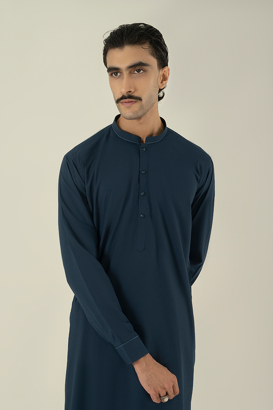 Picture of Black Pearl - Wash & Wear | Zinc Ban Kameez Shalwar - Available at Raja Sahib