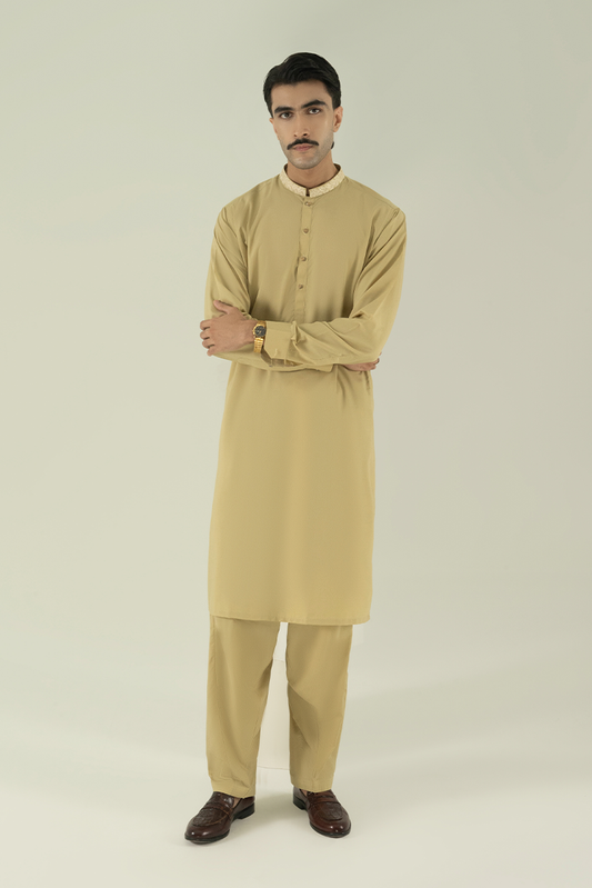 Black Pearl - Wash & Wear | Lime Ban Kameez Shalwar
