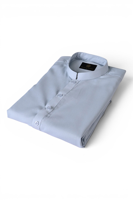 Picture of Black Pearl - Wash & Wear | Light Blue Ban Shalwar Kameez - Available at Raja Sahib