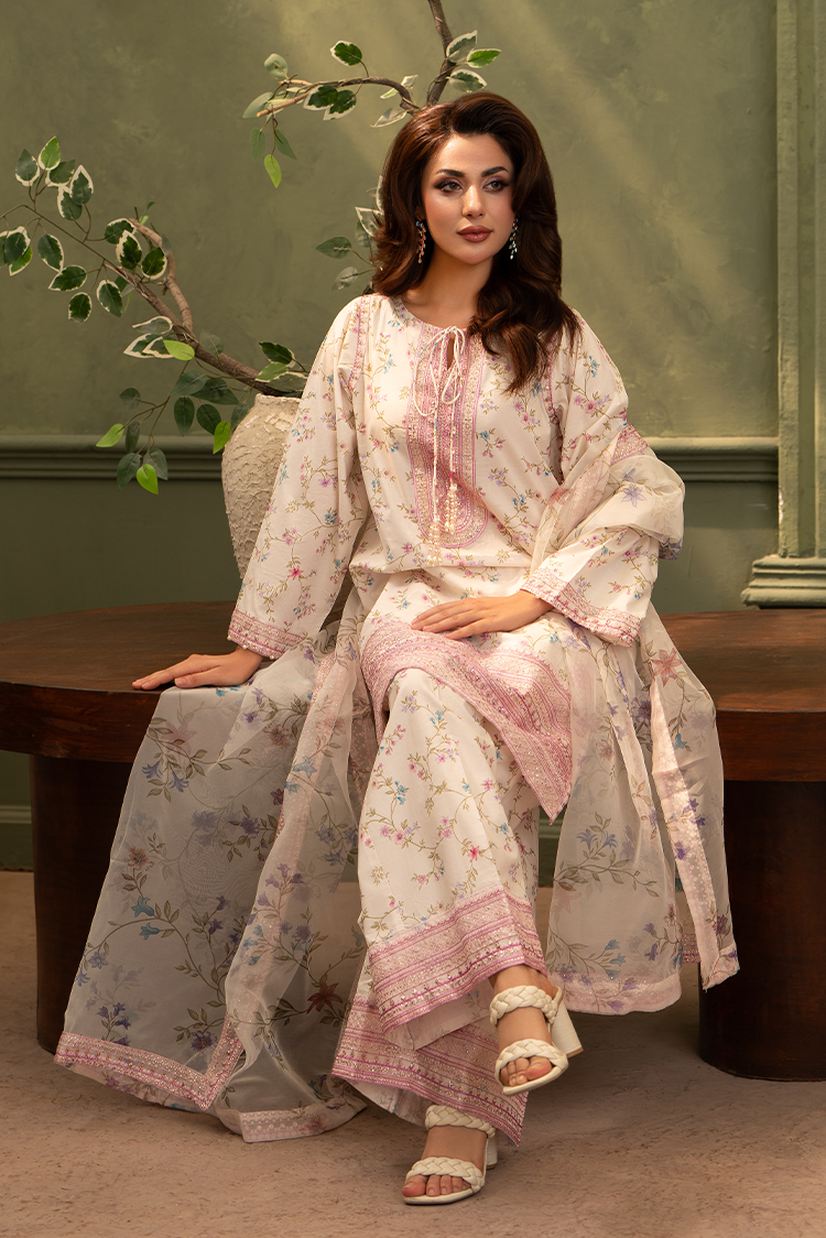 Picture of Ellena - 3-PC Stitched Embroidered Suit - Available at Raja Sahib