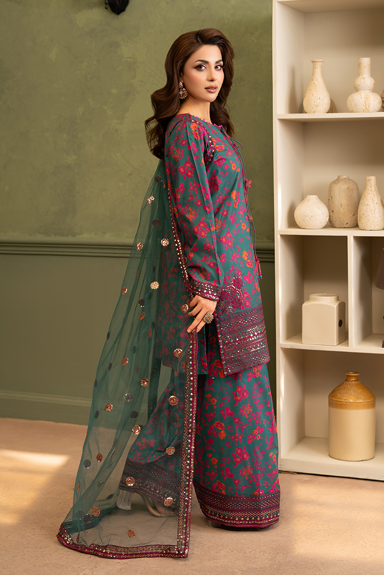 Picture of Ellena - 3-PC Stitched Embroidered Suit - Available at Raja Sahib