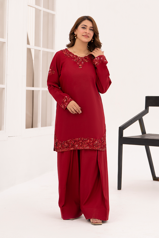 Picture of Ellena - 2-PC Stitched Embellished Suit - Available at Raja Sahib