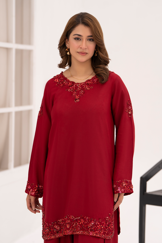 Picture of Ellena - 2-PC Stitched Embellished Suit - Available at Raja Sahib