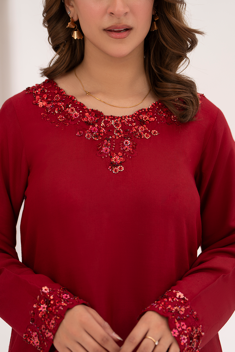 Picture of Ellena - 2-PC Stitched Embellished Suit - Available at Raja Sahib