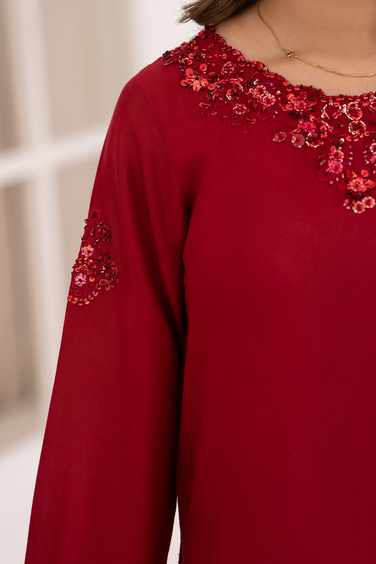 Picture of Ellena - 2-PC Stitched Embellished Suit - Available at Raja Sahib