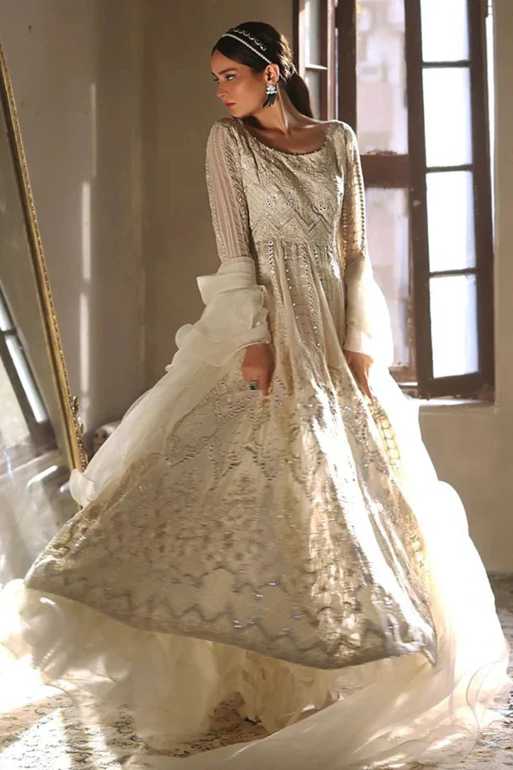 Picture of Threads & Motifs - Embroidered Dress With Skirt - 7050 - Available at Raja Sahib