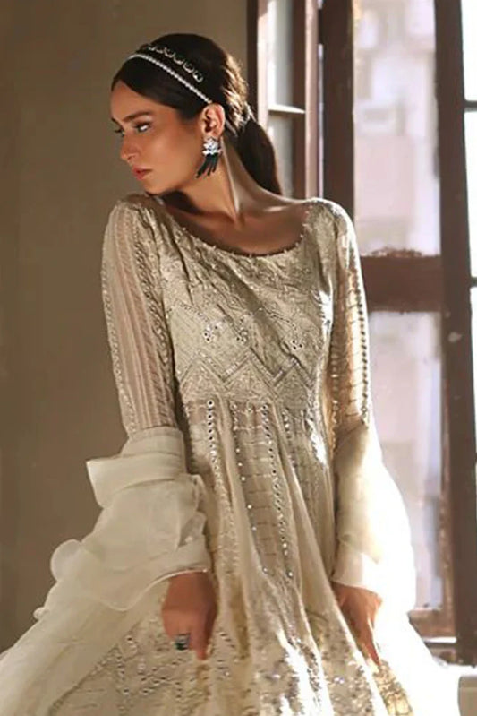 Picture of Threads & Motifs - Embroidered Dress With Skirt - 7050 - Available at Raja Sahib