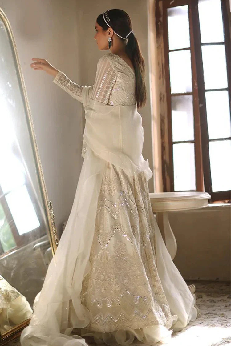 Picture of Threads & Motifs - Embroidered Dress With Skirt - 7050 - Available at Raja Sahib