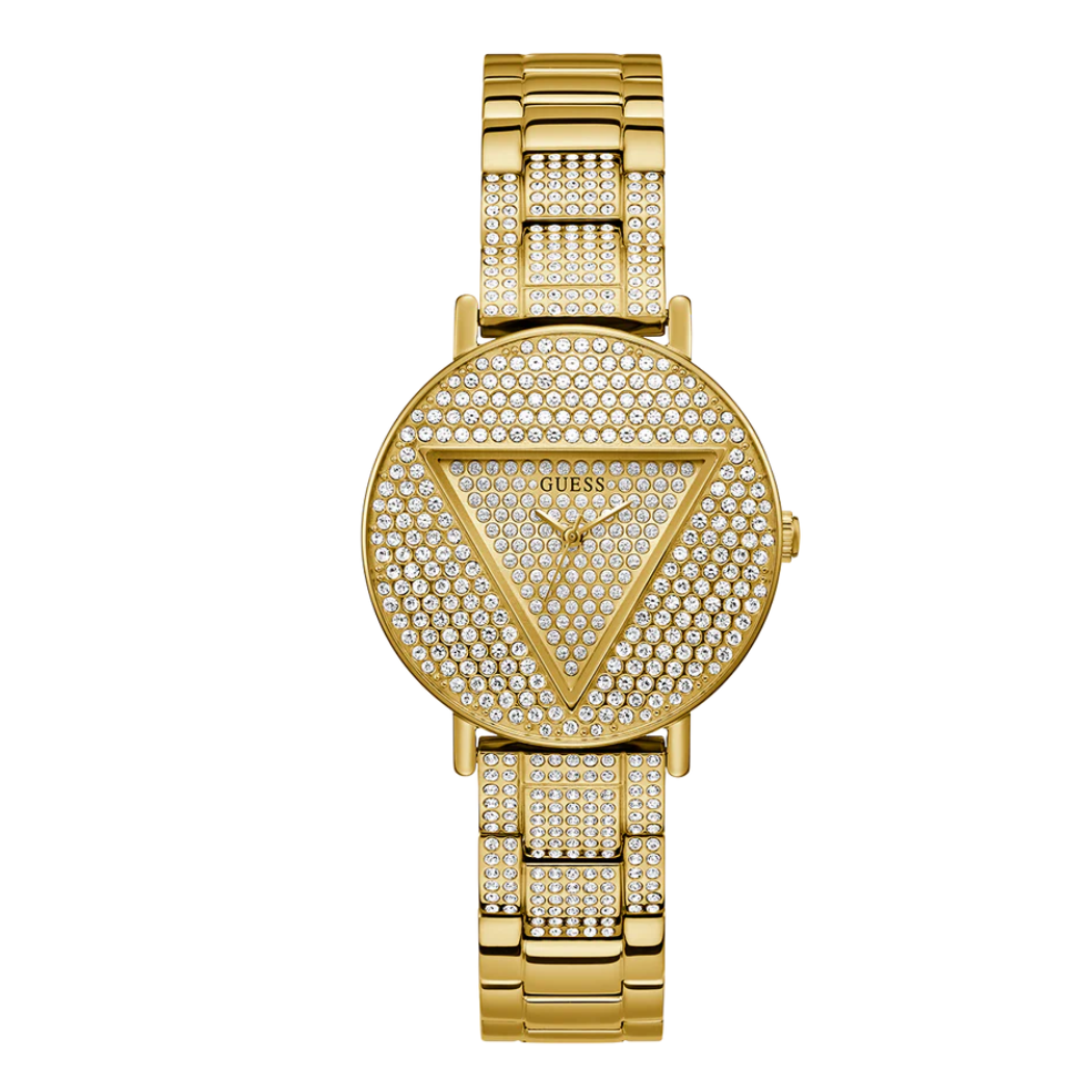 Picture of Guess Trend Gold Stainless Steel Gold Dial Quartz Watch for Ladies - GW0512L2 - Available at Raja Sahib