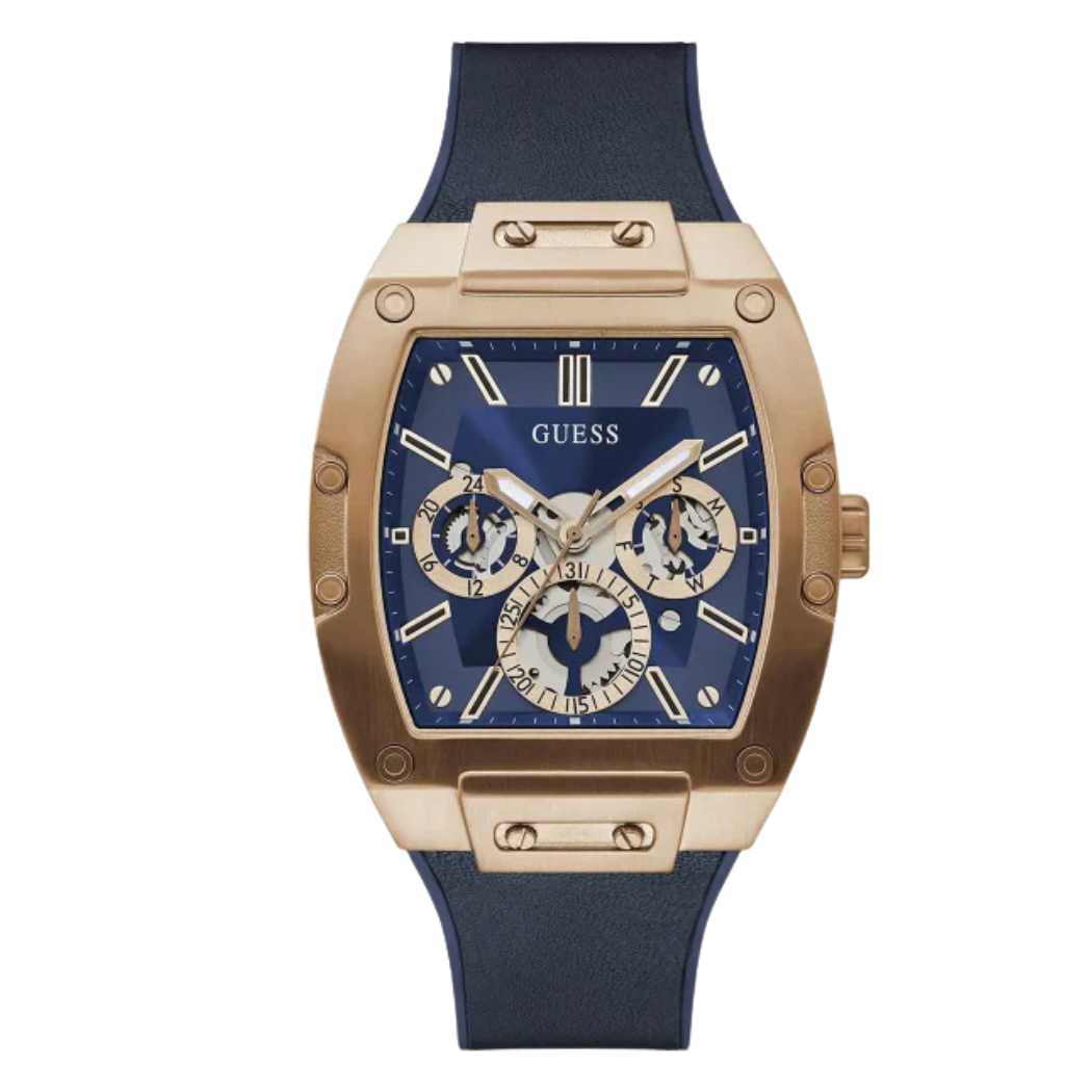 Picture of Guess Phoenix Blue Silicone Strap Blue Dial Quartz Watch for Gents - GW0202G4 - Available at Raja Sahib