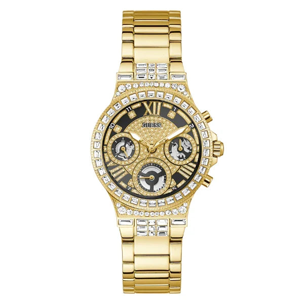 Picture of Guess Gold Stainless Steel Gold Dial Quartz Watch for Ladies - GW0320L5 - Available at Raja Sahib