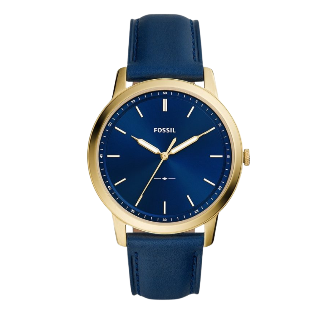 Picture of Fossil Blue Leather Strap Blue Dial Quartz Watch for Gents - FS5789 - Available at Raja Sahib