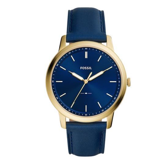 Picture of Fossil Blue Leather Strap Blue Dial Quartz Watch for Gents - FS5789 - Available at Raja Sahib