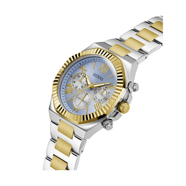 Picture of Guess Equity Two-tone Stainless Steel Blue Dial Chronograph Quartz Watch for Gents - GW0703G3 - Available at Raja Sahib