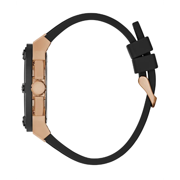 Picture of Guess Matrix Black Silicone Strap Black Dial Quartz Watch for Gents - GW0423G5 - Available at Raja Sahib