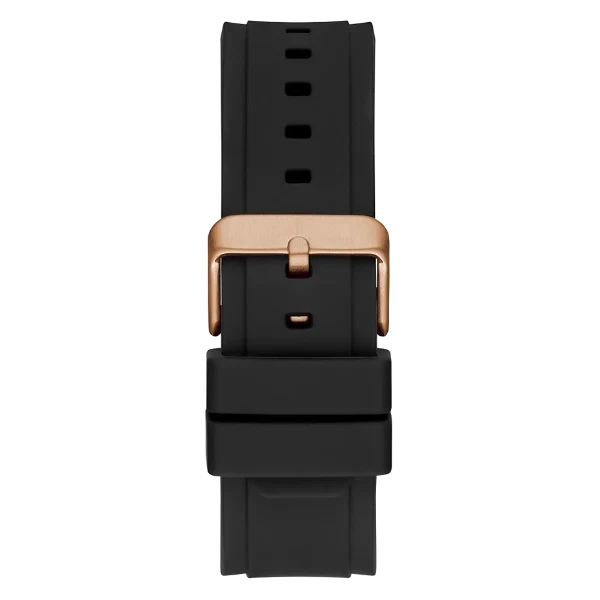 Picture of Guess Matrix Black Silicone Strap Black Dial Quartz Watch for Gents - GW0423G5 - Available at Raja Sahib