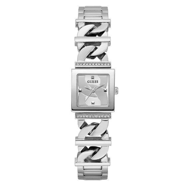 Picture of Guess Runaway Silver Stainless Steel Silver Dial Quartz Watch for Ladies - GW0603L1 - Available at Raja Sahib