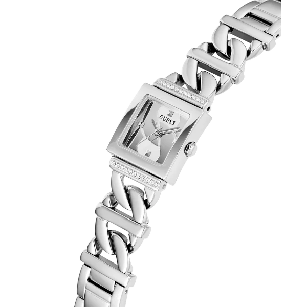 Picture of Guess Runaway Silver Stainless Steel Silver Dial Quartz Watch for Ladies - GW0603L1 - Available at Raja Sahib