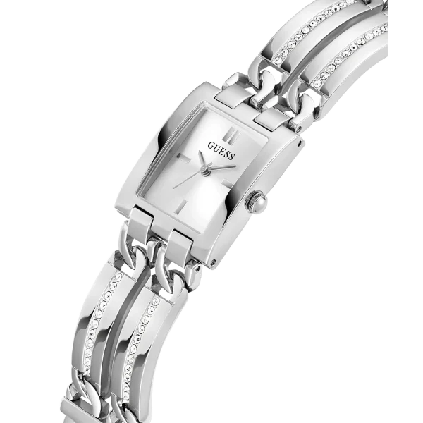 Picture of Guess MOD ID Silver Stainless Steel Silver Dial Quartz Watch for Ladies - GW0668L1 - Available at Raja Sahib