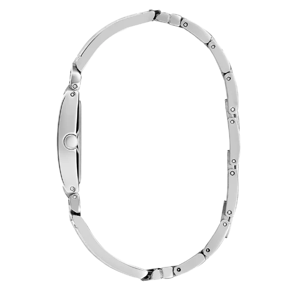 Picture of Guess MOD ID Silver Stainless Steel Silver Dial Quartz Watch for Ladies - GW0668L1 - Available at Raja Sahib
