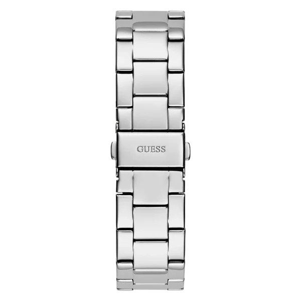 Picture of Guess Cubed Silver Stainless Steel Silver Dial Quartz Watch for Ladies - GW0606L1 - Available at Raja Sahib