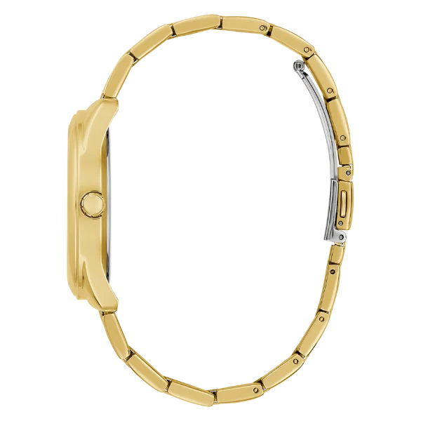 Picture of Guess Cubed Gold Stainless Steel Gold Dial Quartz Watch for Ladies - GW0606L2 - Available at Raja Sahib