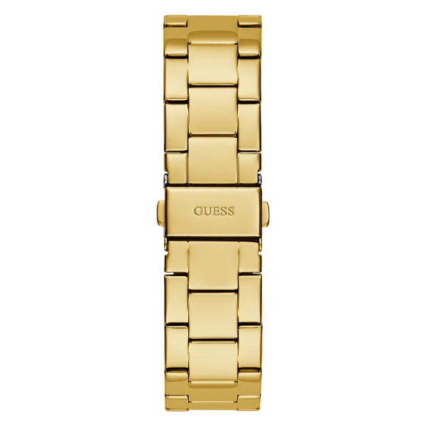 Picture of Guess Cubed Gold Stainless Steel Gold Dial Quartz Watch for Ladies - GW0606L2 - Available at Raja Sahib