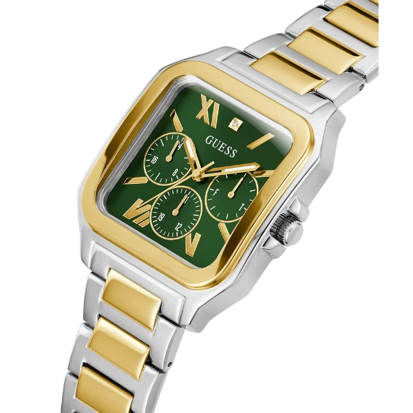 Picture of Guess Two-tone Stainless Steel Green Dial Quartz Watch for Gents - GW0631G1 - Available at Raja Sahib