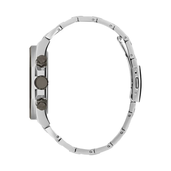Picture of Guess Empire Silver Stainless Steel Blue Dial Quartz Watch for Gents - GW0489G1 - Available at Raja Sahib