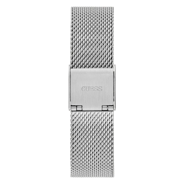 Picture of Guess Tapestry Silver Mesh Bracelet Silver Dial Quartz Watch for Ladies - GW0354L1 - Available at Raja Sahib