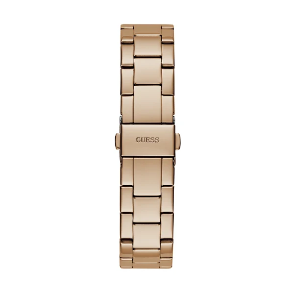 Picture of Guess Phoebe Rose Gold Stainless Steel Orange Dial Chronograph Quartz Watch for Ladies - GW0696L3 - Available at Raja Sahib