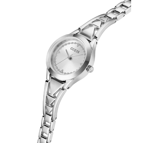 Picture of Guess Tessa Silver Stainless Steel Silver Dial Quartz Watch for Ladies - GW0609L1 - Available at Raja Sahib