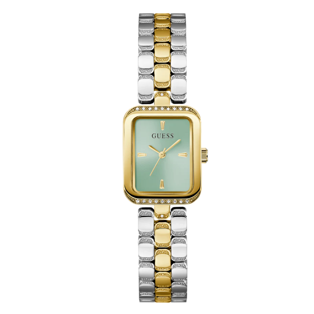 Picture of Guess Two-tone Stainless Steel Green Dial Quartz Watch for Ladies - GW0865L4 - Available at Raja Sahib