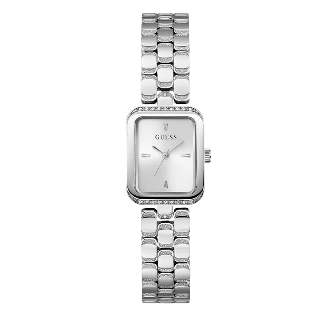 Picture of Guess Silver Stainless Steel Silver Dial Quartz Watch for Ladies - GW0865L1 - Available at Raja Sahib