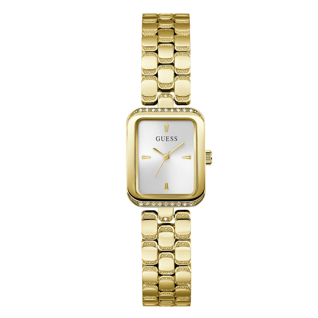 Picture of Guess Gold Stainless Steel Silver Dial Quartz Watch for Ladies - GW0865L2 - Available at Raja Sahib