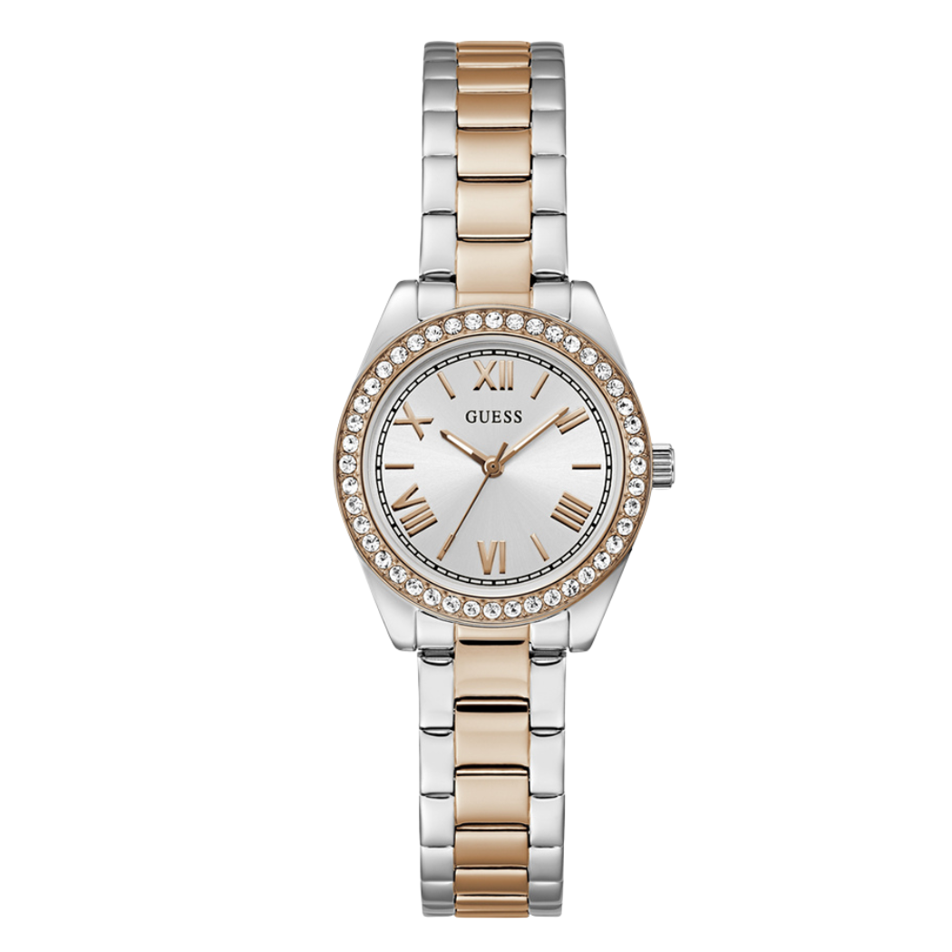 Picture of Guess Two-tone Stainless Steel Silver Dial Quartz Watch for Ladies - GW0841L3 - Available at Raja Sahib